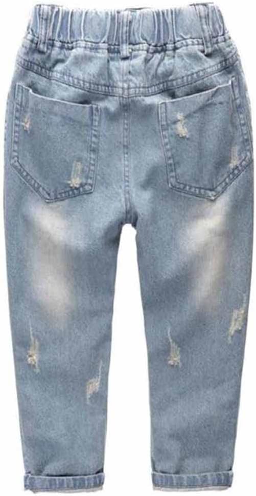 Boys' Elastic-Waist Jeans with Colored Buttons - Image 2