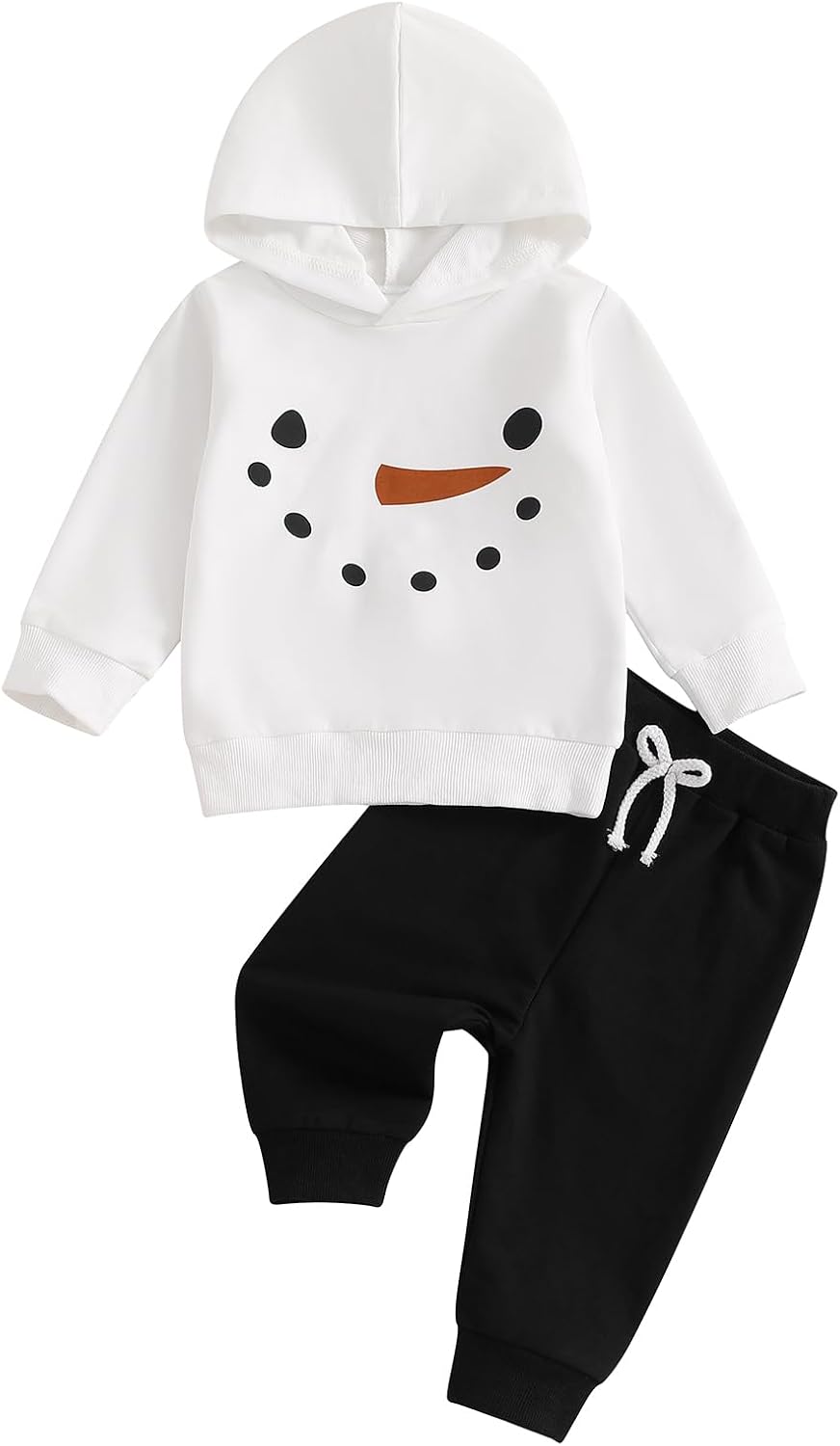Boys' Printed Color-Block Hooded Sweatshirt 2-Piece Set