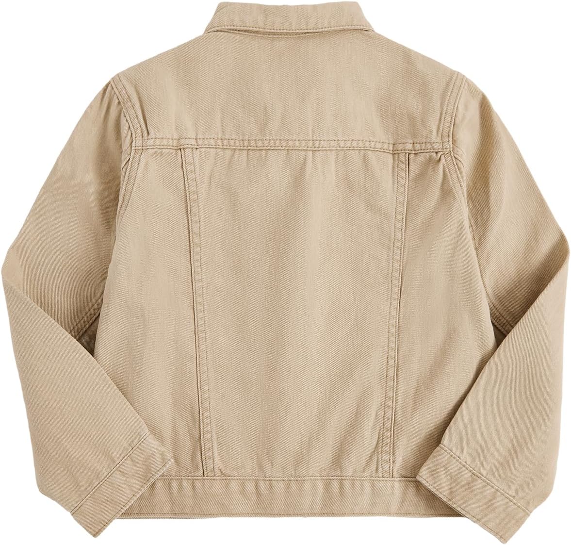 Girls' Ripped Front Button-Up Long-Sleeved Denim Jacket - Image 2