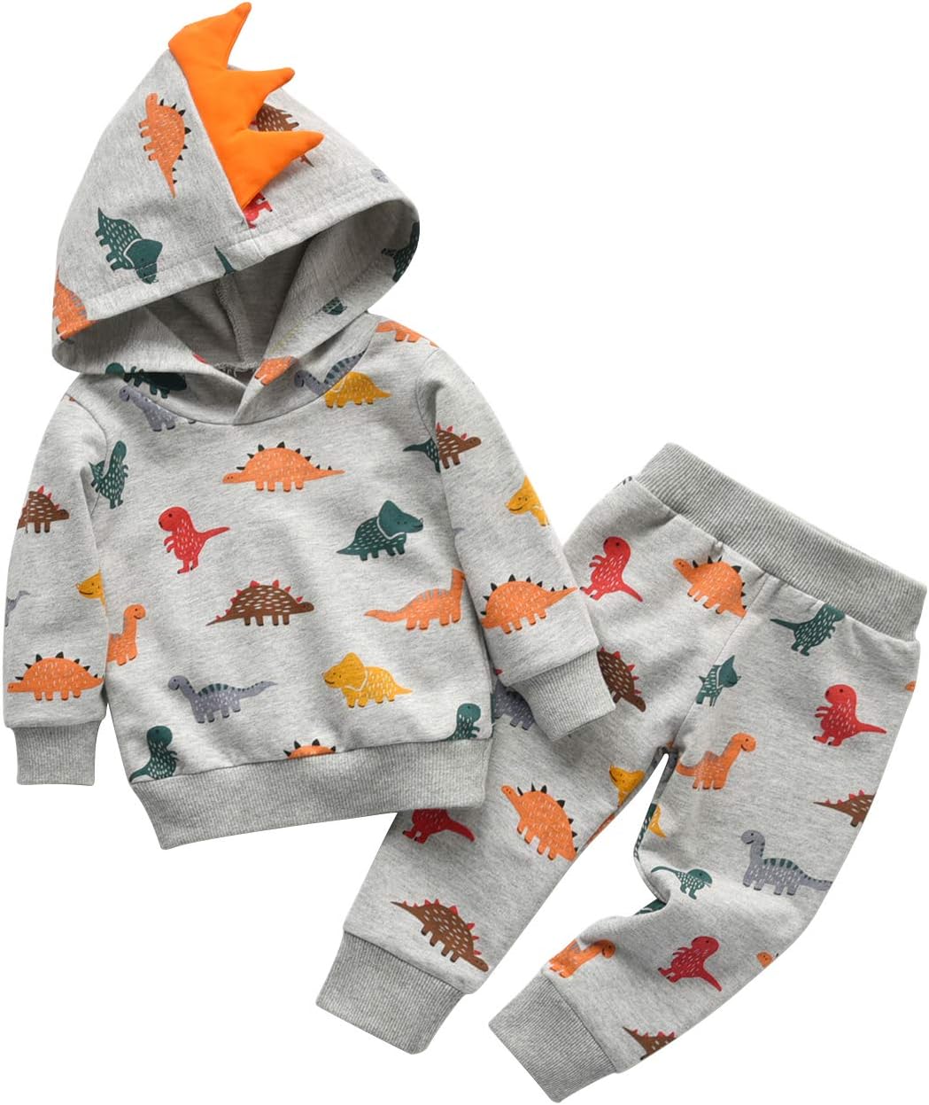 Boys' Hooded Sweatshirt & Athletic Pants 2-Piece Set - Image 2
