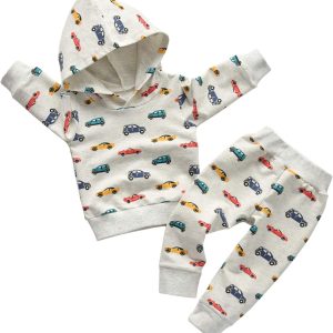 Boys' Hooded Sweatshirt & Athletic Pants Set
