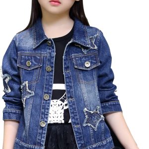 Girls' Classic Basic Denim Jacket