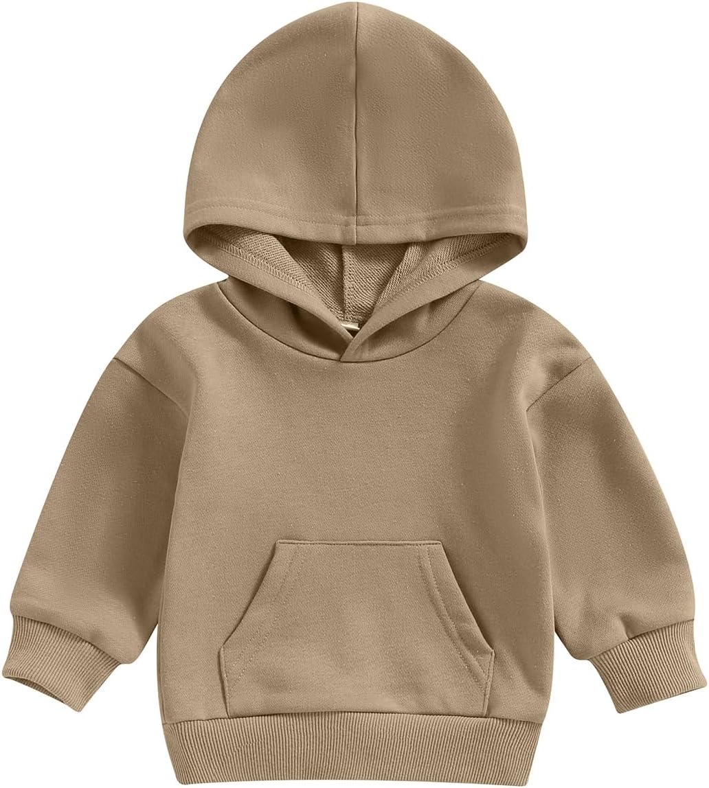 Boys' Solid-Color Hooded Pullover