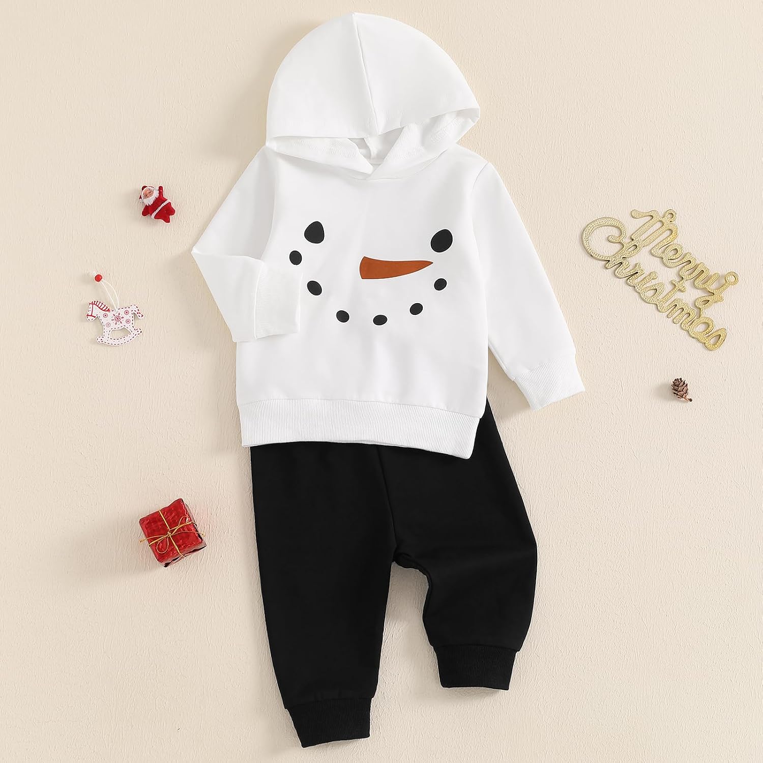 Boys' Printed Color-Block Hooded Sweatshirt 2-Piece Set - Image 2