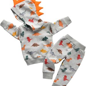 Boys' Hooded Sweatshirt & Athletic Pants 2-Piece Set
