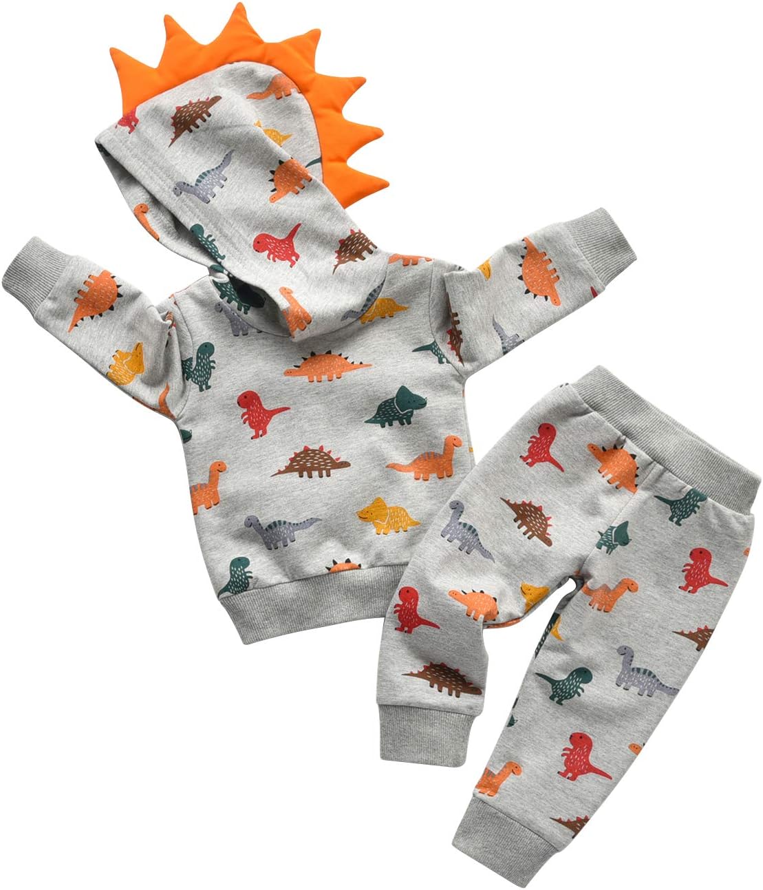 Boys' Hooded Sweatshirt & Athletic Pants 2-Piece Set