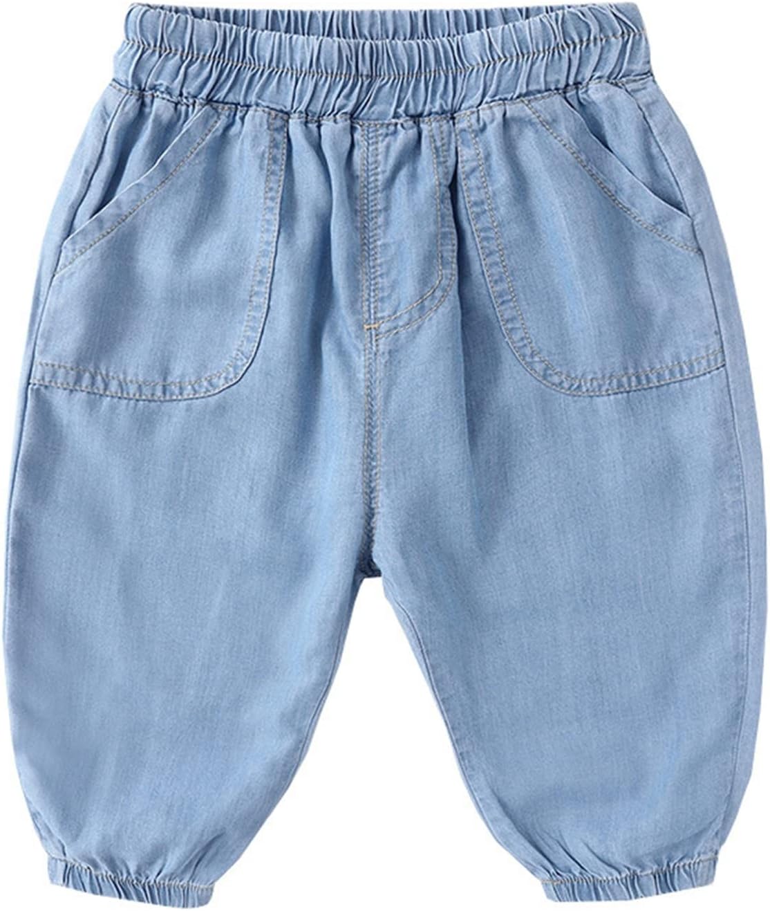 Boys' Loose-Fit Harem Jeans with Cuffed Ankles