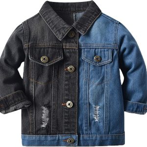 Girls' Classic Long-Sleeved Denim Jacket