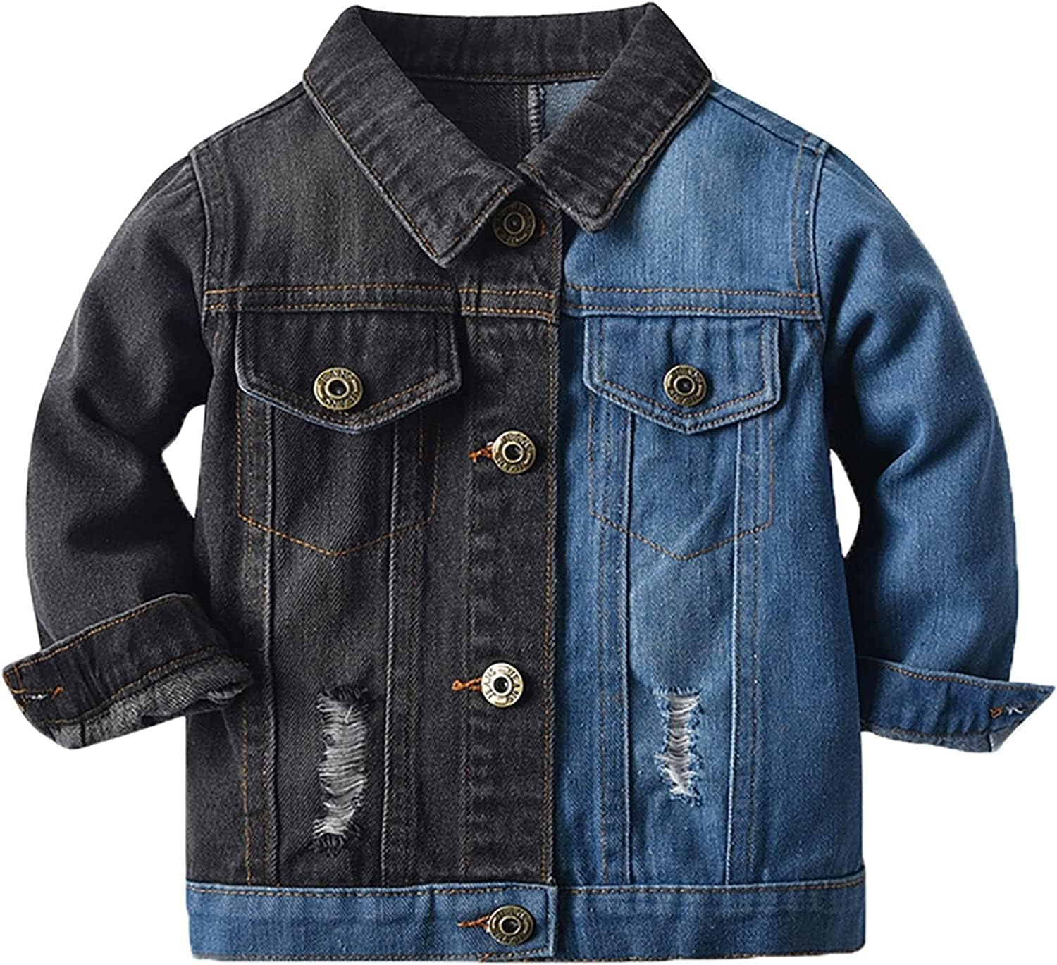 Girls' Classic Long-Sleeved Denim Jacket