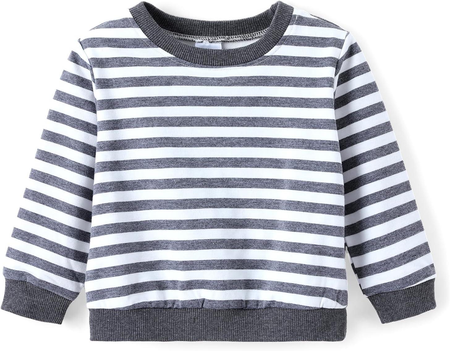 Boys' Crew Neck Long-Sleeve Pullover Sweatshirt